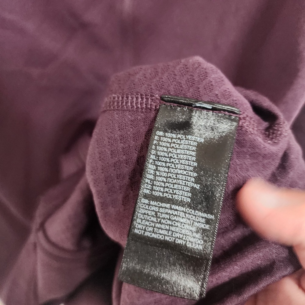The North Face Womens L Jacket Full Zip Long Sleeve Purple FlashDry Athletic - Picture 6 of 7